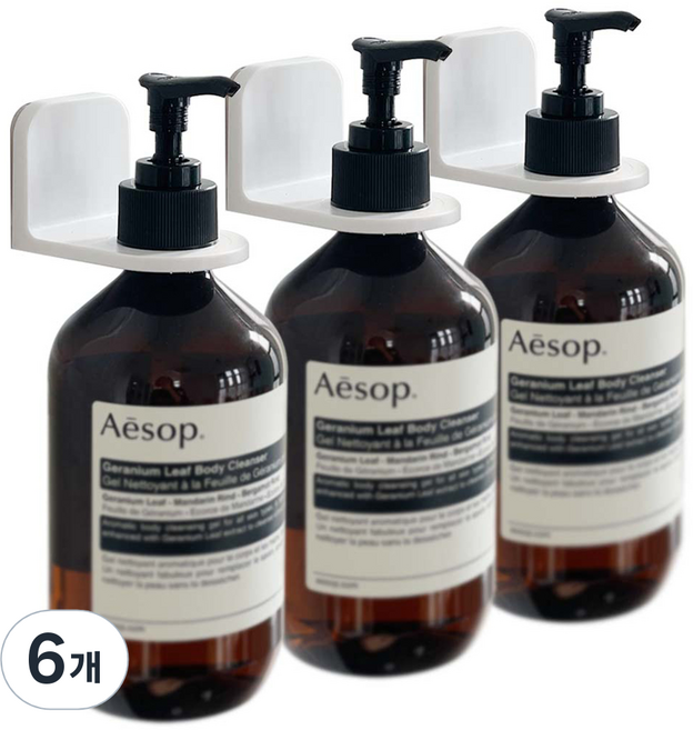 공중부양 샴푸걸이 초강력 홀더, 6개