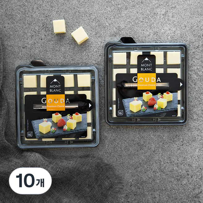 몽블랑 고다 큐브 치즈, 100g, 1개입, 10개