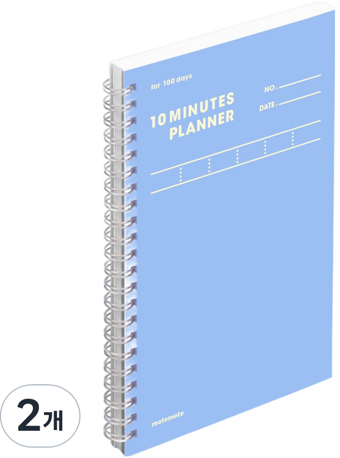 모트모트 텐미닛 플래너 100D, 에이스 블루, 2개