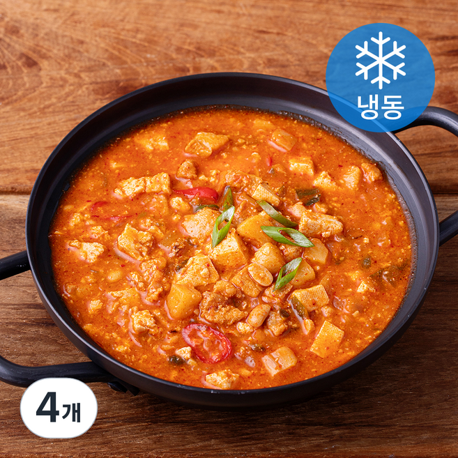 매콤 돼지 짜글이 (냉동), 220g, 4개