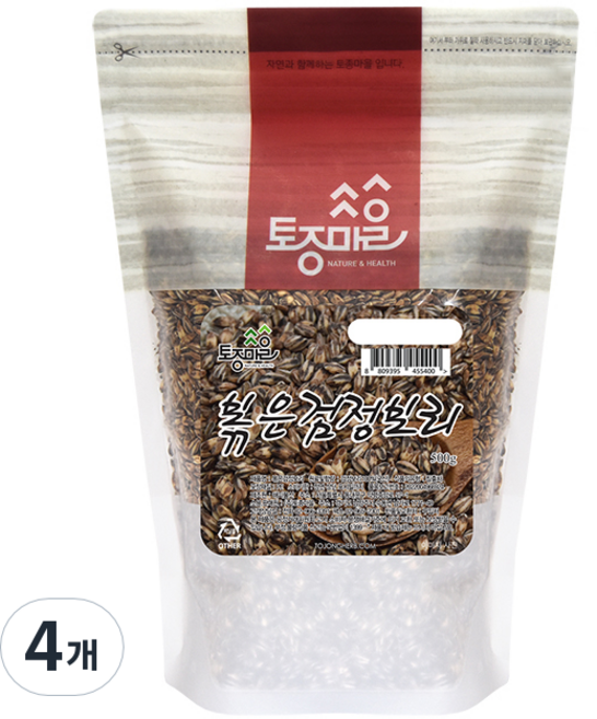 토종마을 볶은검정보리, 500g, 4개