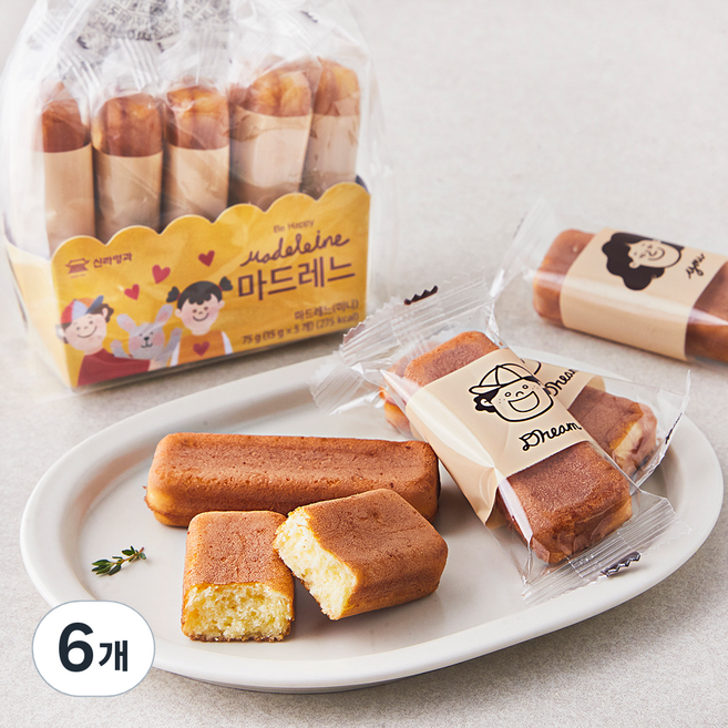 신라명과 마드레느 미니, 15g, 5개입, 6개