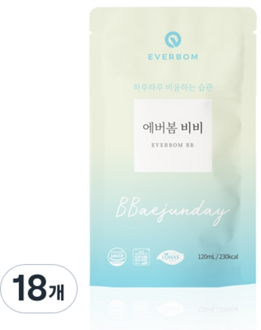 에버봄 비비 애프터, 120ml, 18개