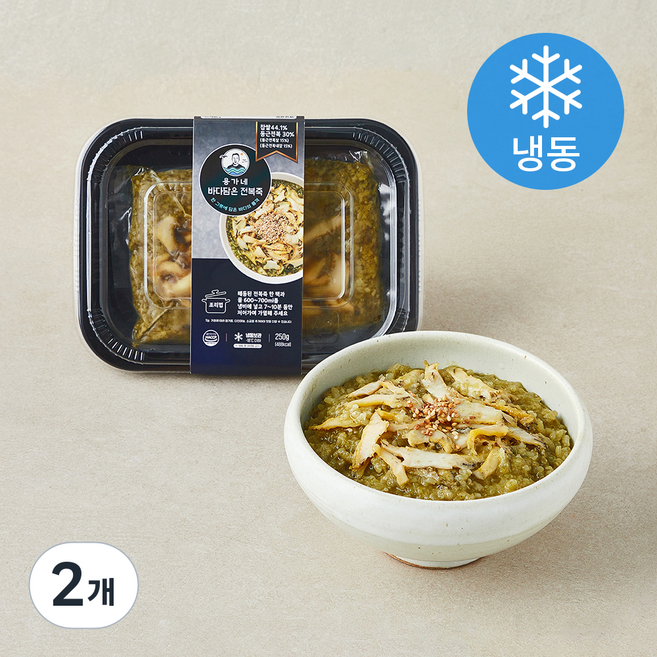 용가네 바다담은 전복죽 (냉동), 250g, 2개