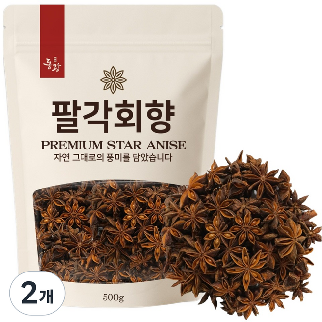 동광한방몰 팔각향 스타아니스, 500g, 2개
