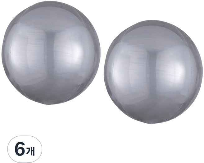 아나그램 파티쇼 오브 은박풍선, 실버, 6개