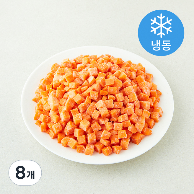 당근 다이스(냉동), 8개, 1kg