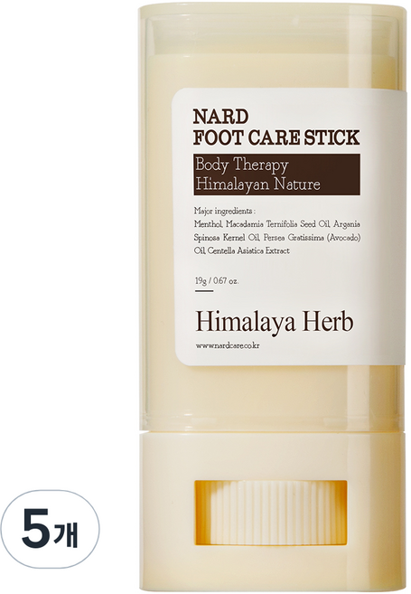 나드 발각질 보습케어 스틱, 1개입, 5개, 19g