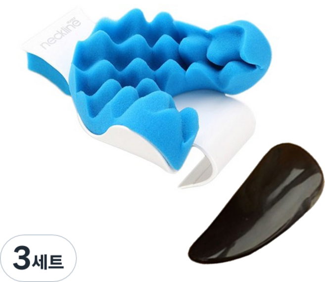 하이웰 닥터 네크라인 프리미엄 보조기 + 괄사 지압 마사지기 랜덤 발송, 3세트