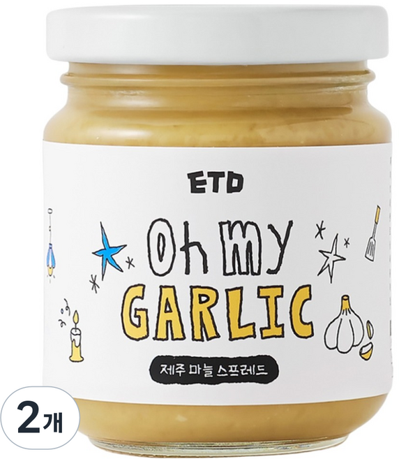 ETD 제주 마늘 스프레드, 2개, 150g