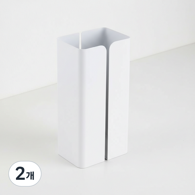 조인메이드 마그네틱 키친타올 물티슈 정리함 2p, 화이트, 2개