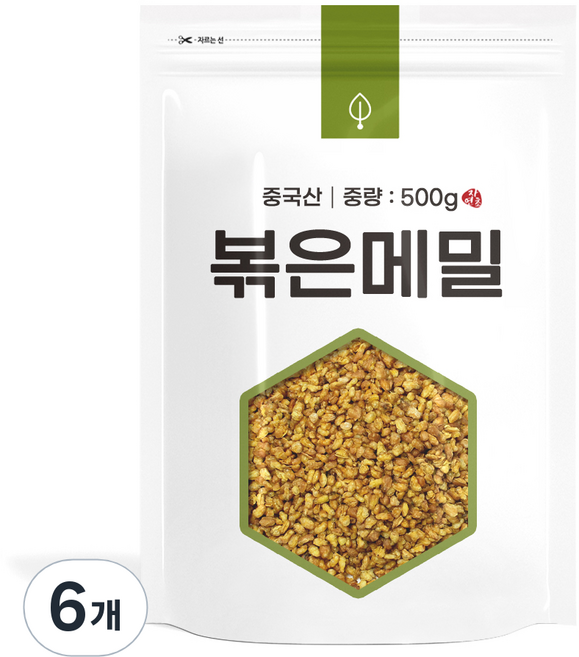 自然草 烘焙蕎麥茶, 500g, 1入, 6個