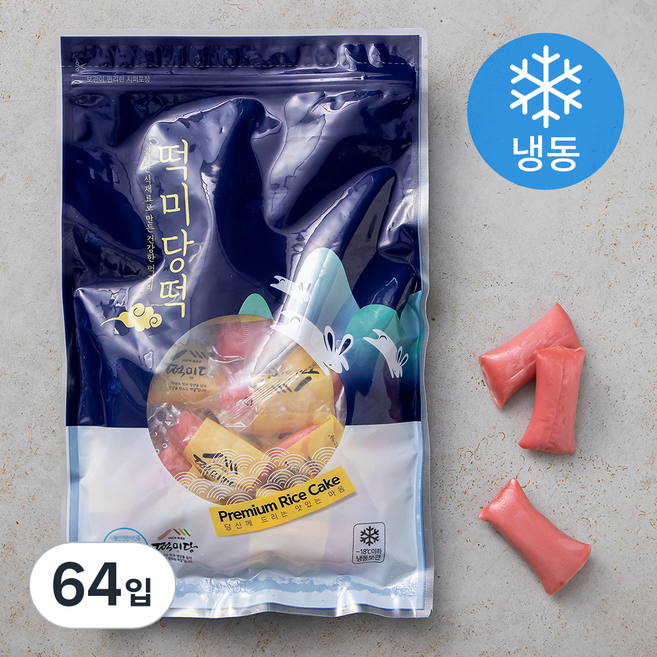 떡미당 딸기 앙꼬 가래떡 (냉동), 800g, 1개입, 4개