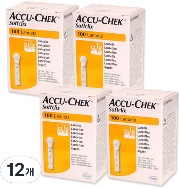 아큐첵 소프트클릭스 란셋, 12개, 100개입