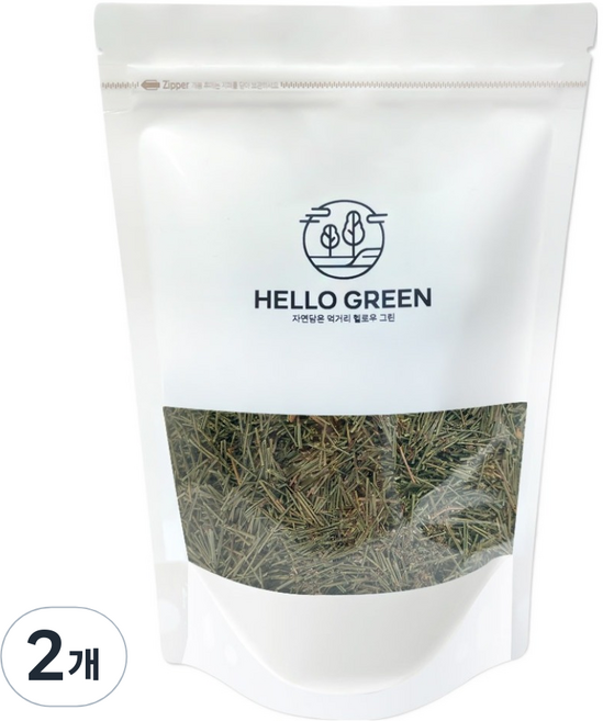헬로우그린 절단 건조 솔잎, 2개, 200g