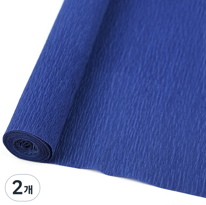 마다꾸미 주름 구김지 딥블루, 50 x 250cm, 2개