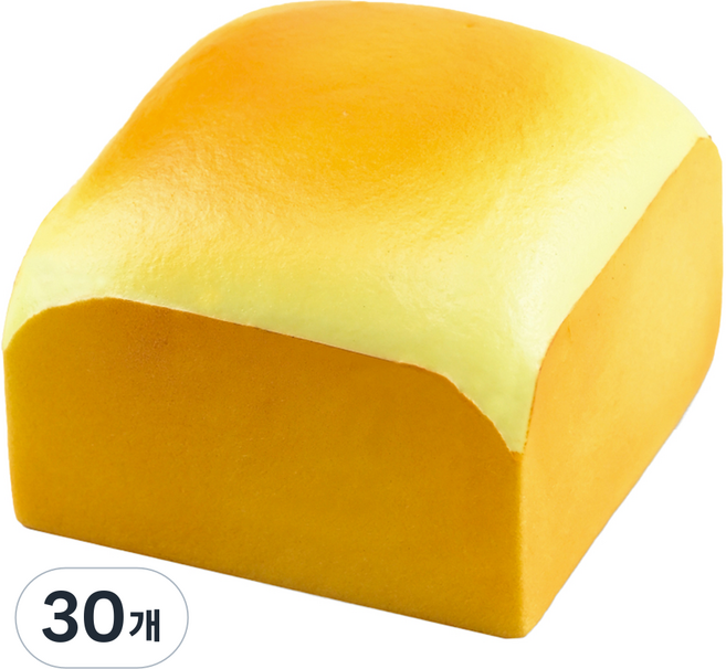 토이토 식빵 스퀴시 스트레스볼 미니어처 말랑이, 브라운, 65g, 30개