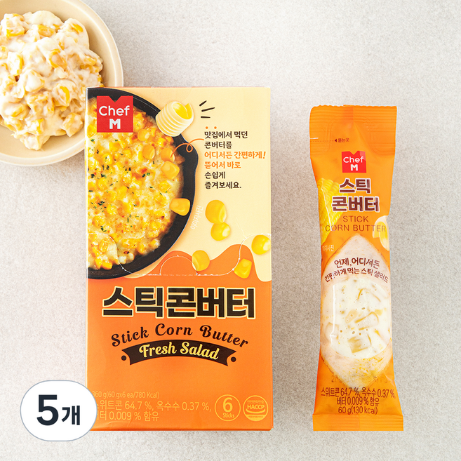 쉐프엠 스틱 콘버터 6개입, 360g, 5개