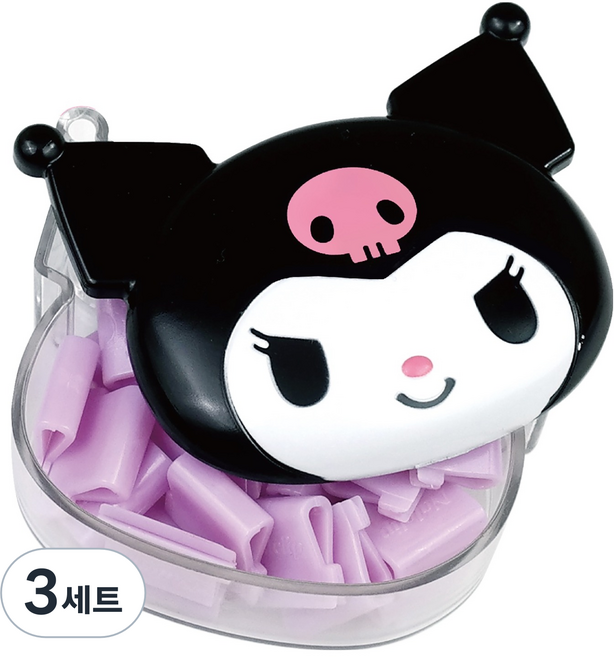 바이하츠 쿠로미 통 + 운수좋은날 클립 중, 25개입, 3세트