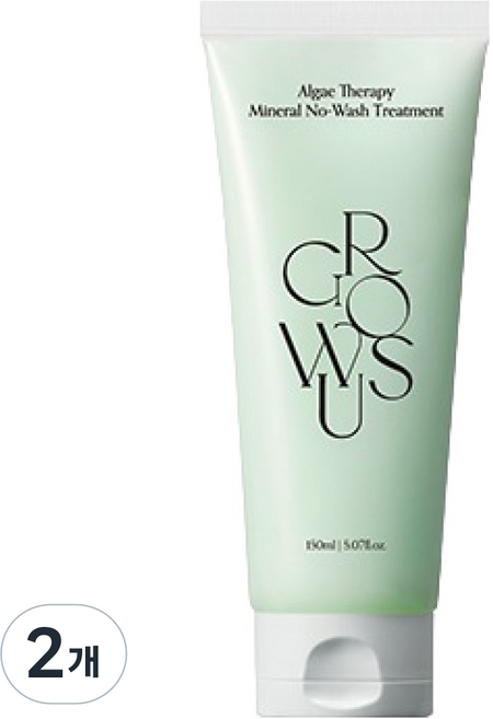 그로우어스 알게 테라피 미네랄 노워시 트리트먼트, 2개, 150ml