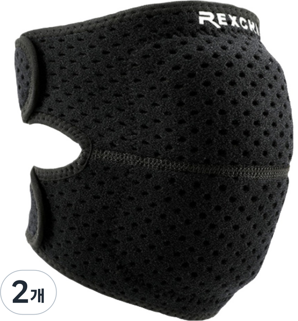 렉스치 그랜드테크놀로지 무릎보호대, 2개, 블랙