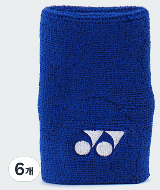 YONEX 1層護腕 249BN001U, 6個, 藍色