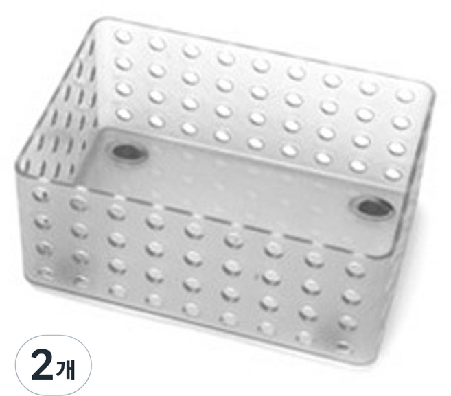 데코 센스 스텝 바구니 1호, 화이트, 2개