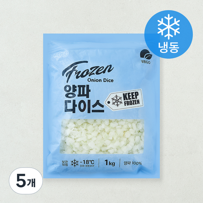 냉동GO 양파다이스 (냉동), 5개, 1kg