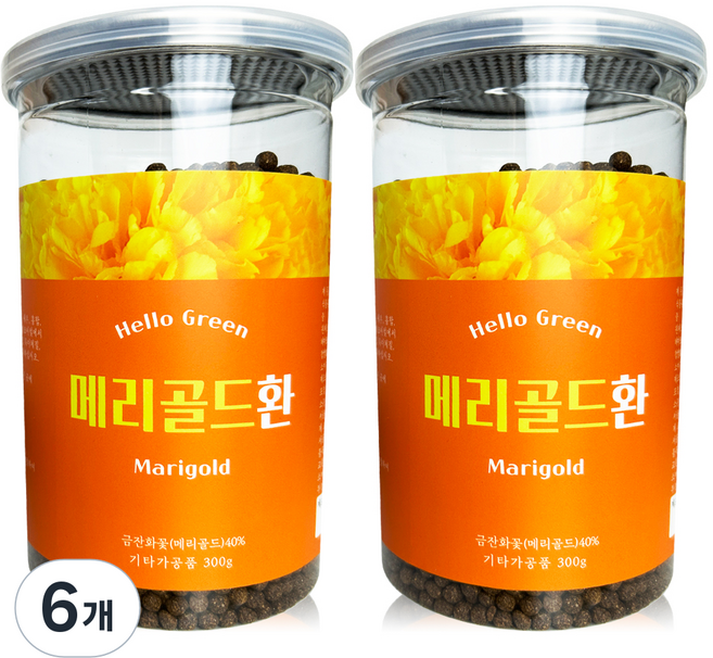 헬로우그린 메리골드환 통, 300g, 6개