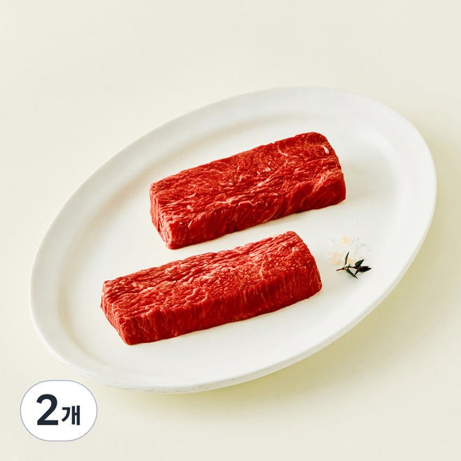 우미우 1++(9) 한우 암소 치마살 구이용 (냉장), 200g, 2개