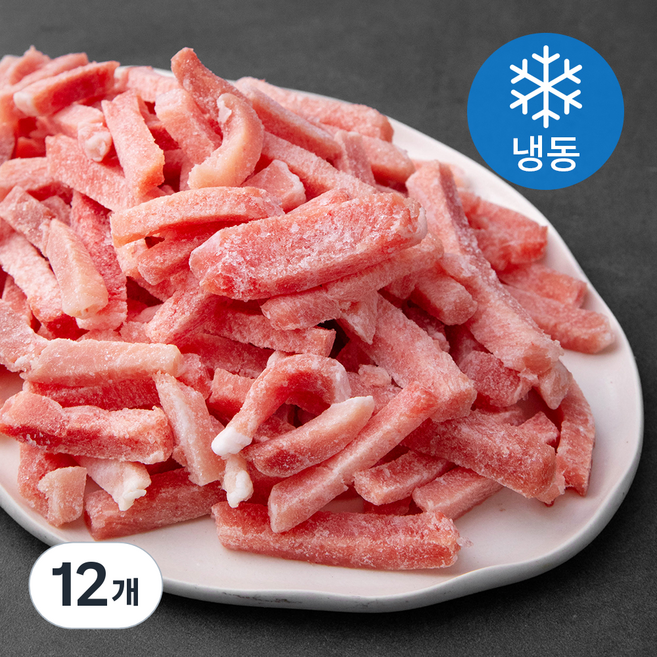 사조프레시미트 국내산 돈후지 탕수육용 5 x 1 x 1 cm (냉동), 1kg, 12개
