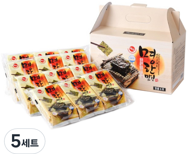 해맛 명란맛김 명품 6호 선물세트, 5세트