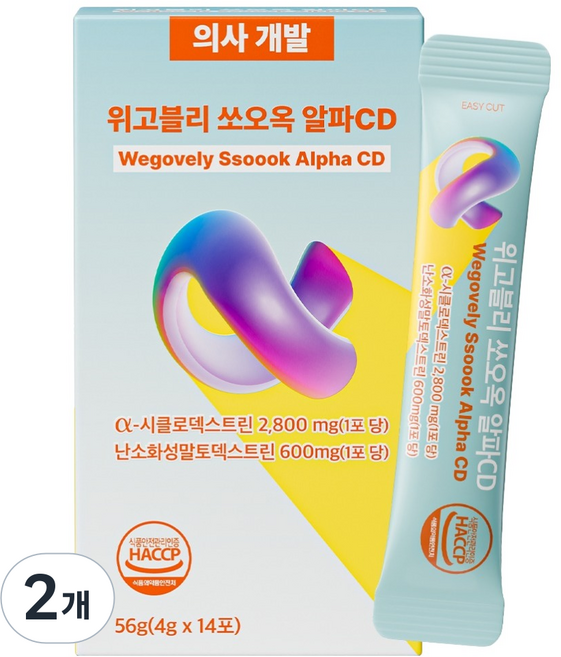파이안 위고블리 쏘오옥 알파CD, 56g, 2개