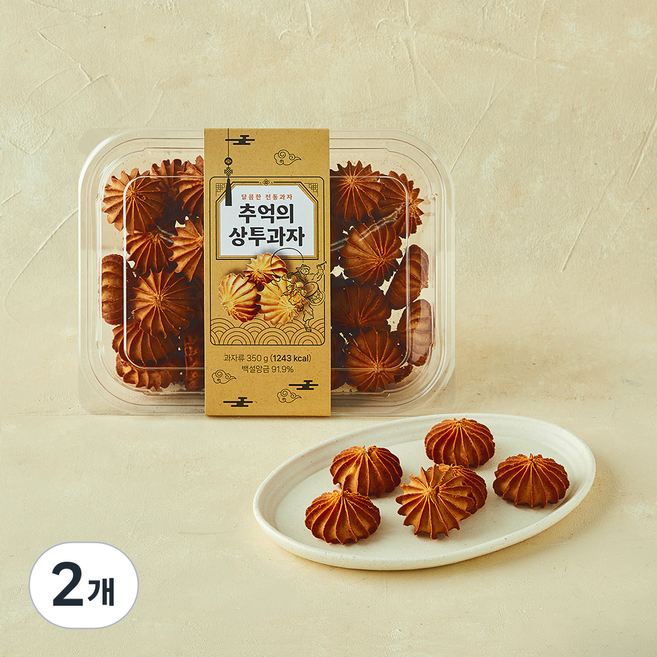 추억의 상투과자, 350g, 2개, 1개입