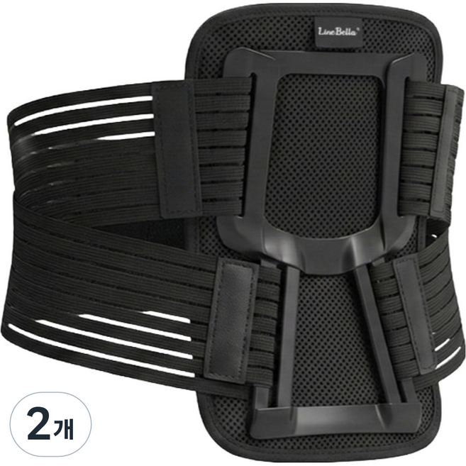 라인벨라 의료용 직장인 허리보호대, 2개