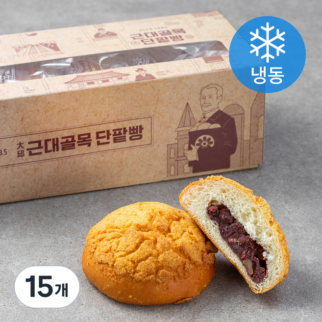 근대골목단팥빵 소보로 단팥빵 (냉동), 80g, 5개입, 3개