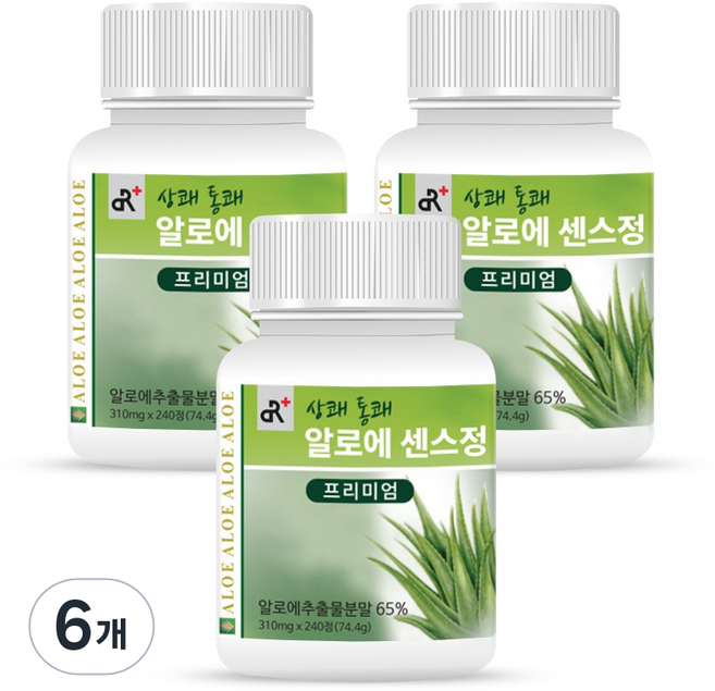 두리농산 상쾌통쾌 알로에 센스정 프리미엄, 74.4g, 6개