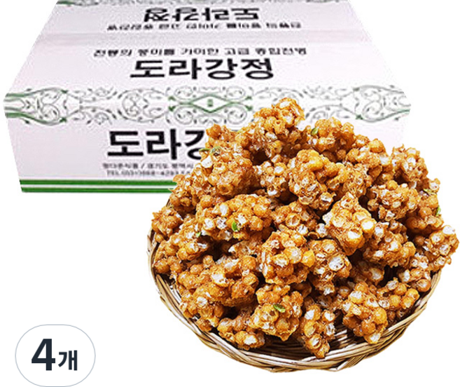 추억의 옛날과자 도라강정, 600g, 4개