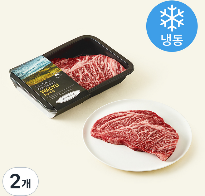 하이마블 호주산 MB 8-9 와규 윗등심 구이용 (냉동), 300g, 2개