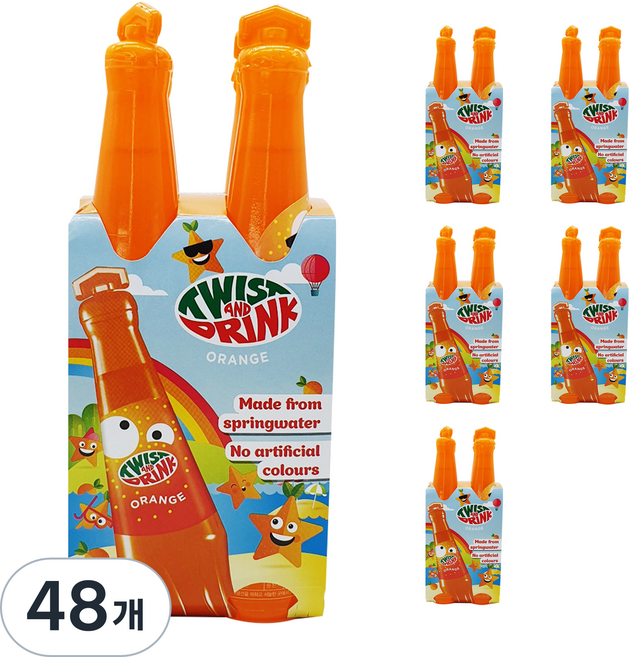 트위스트앤드링크 오렌지, 200ml, 48개