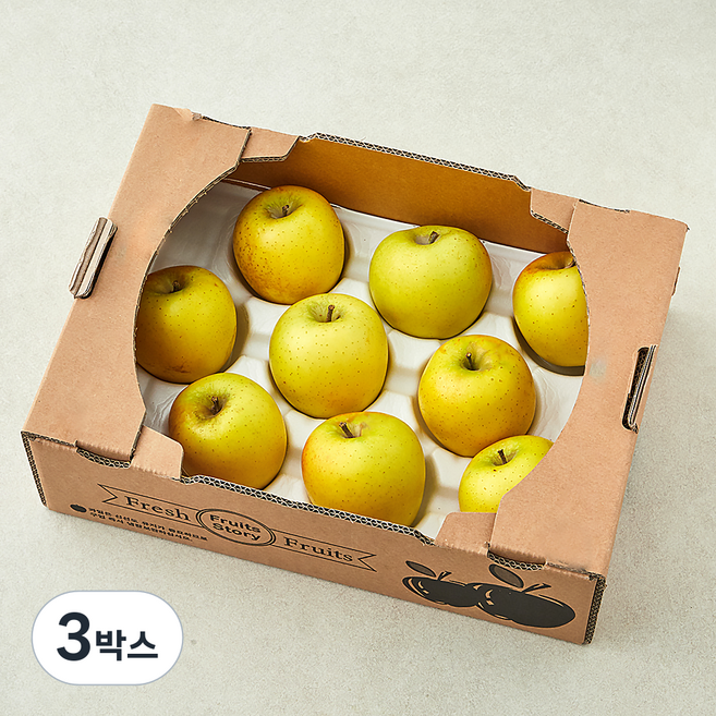 시나노골드 사과, 2kg(소과, 9~10입), 3박스