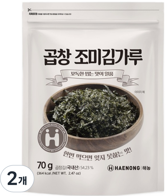 해농 곱창 조미김가루, 70g, 2개