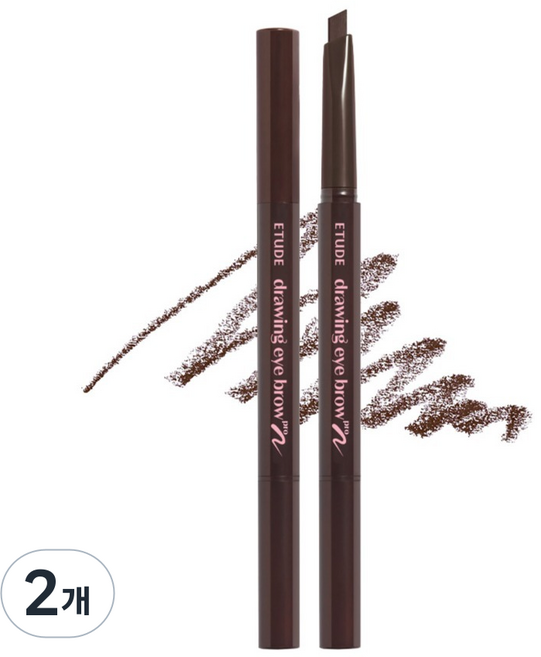 에뛰드 드로잉아이브로우 프로 0.25g, 03 브라운, 2개