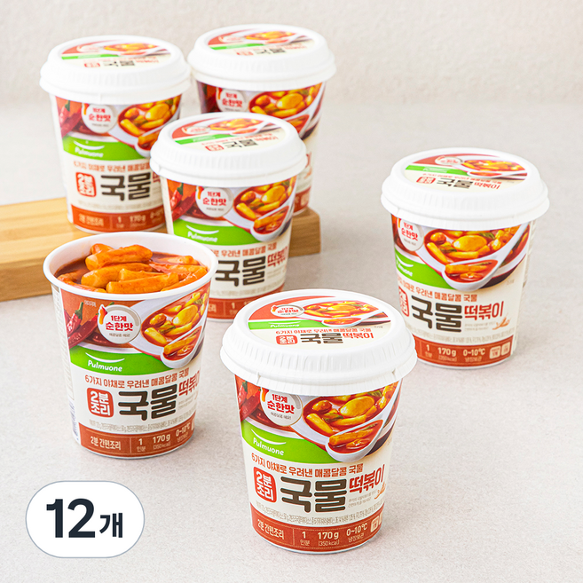 풀무원 2분조리 국물떡볶이, 170g, 12개