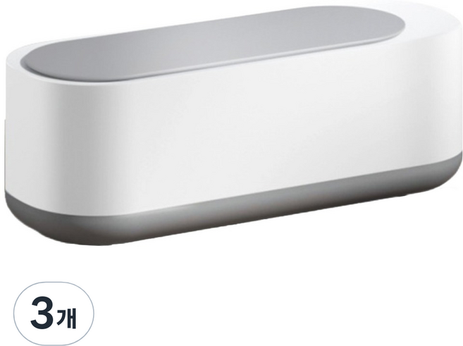 가정용 초음파 세척기 렌즈 안경세척기, 3개, 화이트