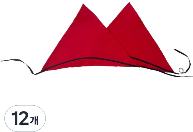 부용 업소용 두건, 레드, 12개