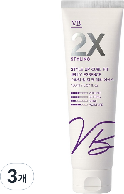 mise en scene 魅尚萱 VIVAS 2X 時尚造型捲髮凝膠精華, 3個, 150ml