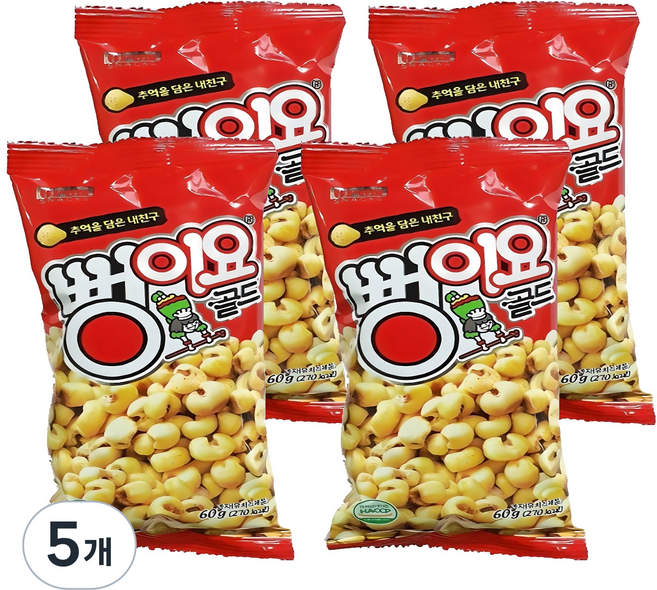 뻥이요 골드, 60g, 5개