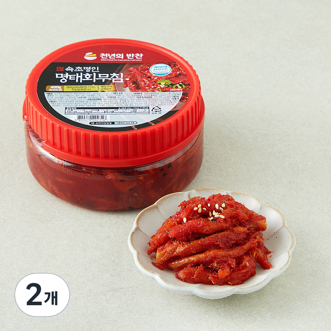 천년의반찬 속초명인 명태회무침, 400g, 2개