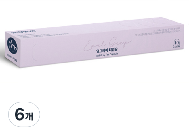 메디프레소 네스프레소 호환 얼그레이 홍차 티캡슐, 3.9g, 10개입, 6개